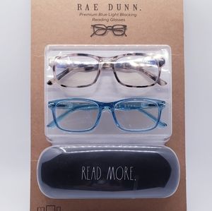 RAE DUNN GLASSES AND CASE
